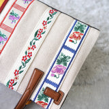 Emerson Flower Pattern 2way Canvas Hand Bag / Shoulder Bag - NEWSED