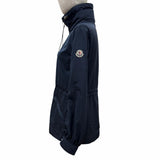 モンクレール ENET ロゴワッペン・フード付 ZIP UP ジャケット ネイビー 54847 レディース - NEWSED