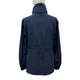 モンクレール ENET ロゴワッペン・フード付 ZIP UP ジャケット ネイビー 54847 レディース - NEWSED