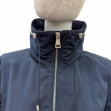 モンクレール ENET ロゴワッペン・フード付 ZIP UP ジャケット ネイビー 54847 レディース - NEWSED