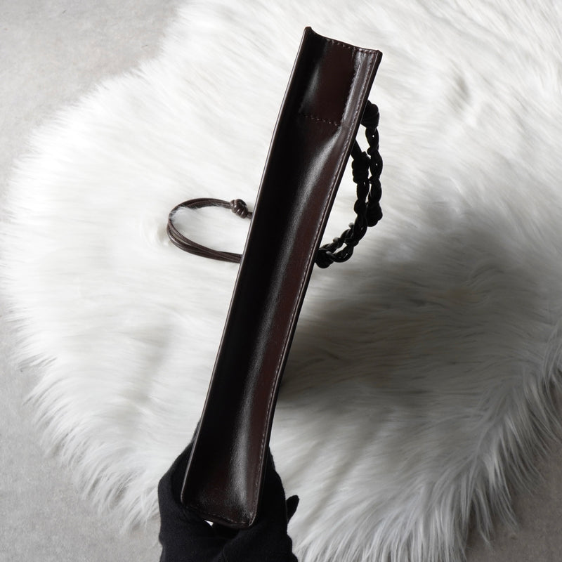 ジルサンダー タングル ミディアム  レザー ショルダーバッグ ブラウン