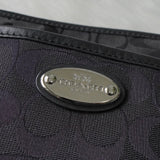 コーチ シグネチャー ロゴプレート キャンバス ショルダーバッグ ブラック F36378 - NEWSED