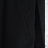 ラコステ ロゴパッチ ウールコート ミドルコート ブラック