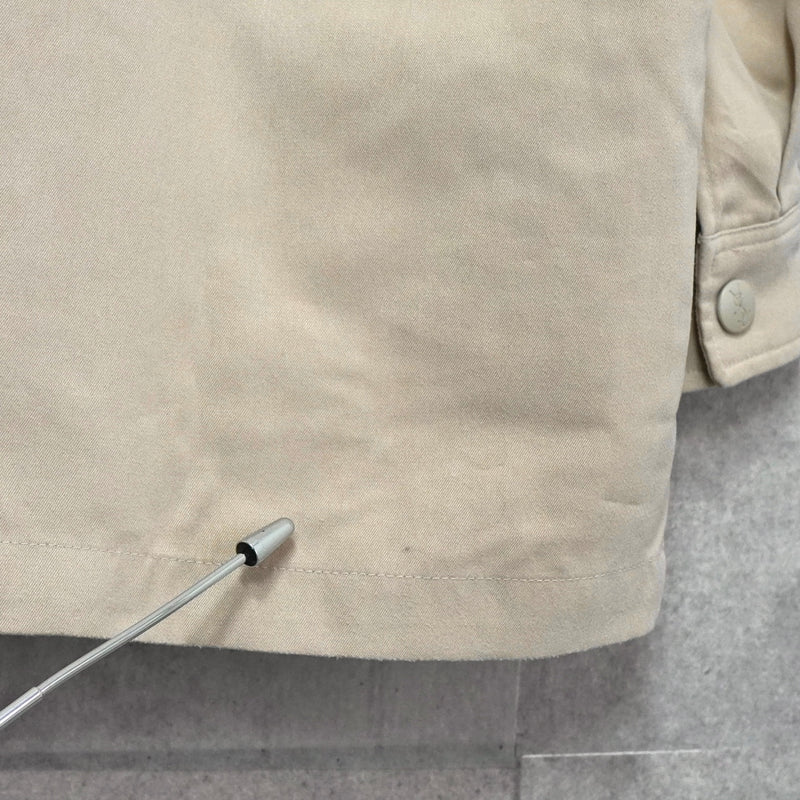 イヴ サンローラン ヴィンテージ YSLロゴ ブルゾン ジャケット ベージュ / モスグリーン