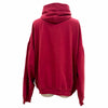 バレンシアガ Faux Logo Round Hem Hoodie Many Kisses プリント ダメージ加工 オーバーサイズ プルオーバー パーカー レッド 2 メンズ 未使用品