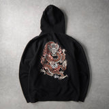 Fire Dragon Full Zip Hooded Sweat ステューシー ドラゴン フーディー パーカー ブラック - NEWSED