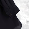 Flap Pocket Open Collar See-through Shirt