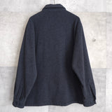 Flap Pocket Wool Zip - up Jacket - NEWSED