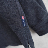 Flap Pocket Wool Zip - up Jacket - NEWSED