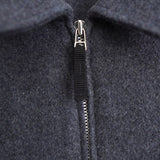 Flap Pocket Wool Zip - up Jacket - NEWSED