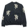 バックサイドクラブ FLEECE CARDIGAN フラワープリント スウェット カーディガン ブラック L メンズ 未使用品