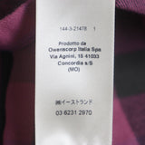 リックオウエンス FOGPOCKET LARRY SHIRT チェック柄 Vネック ロングスリーブ 長袖シャツ ピンク 40 メンズ - NEWSED