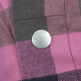リックオウエンス FOGPOCKET LARRY SHIRT チェック柄 Vネック ロングスリーブ 長袖シャツ ピンク 40 メンズ - NEWSED