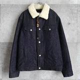Fox Head Pattern Boa Denim Jacket｜Made in Portugal - NEWSED