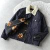 Fox Head Pattern Boa Denim Jacket｜Made in Portugal