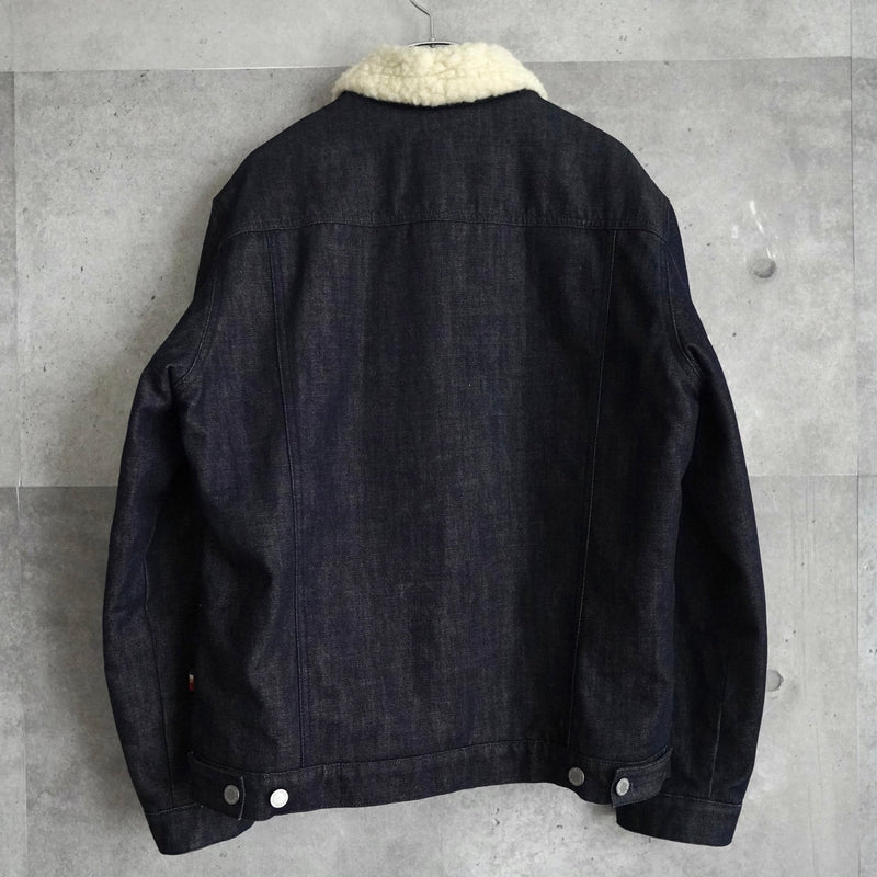 Fox Head Pattern Boa Denim Jacket｜Made in Portugal - NEWSED