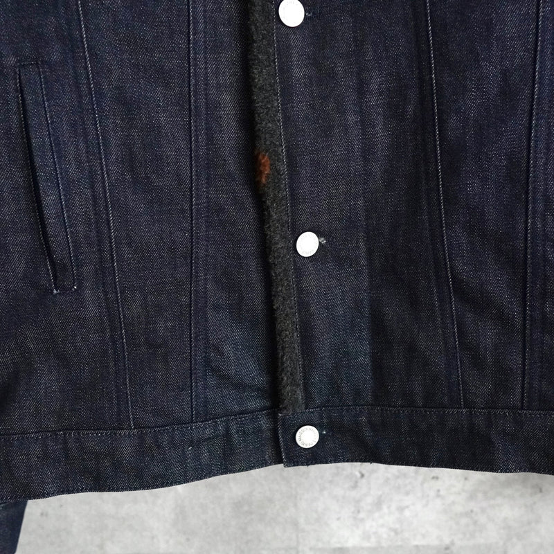 Fox Head Pattern Boa Denim Jacket｜Made in Portugal - NEWSED