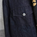 Fox Head Pattern Boa Denim Jacket｜Made in Portugal - NEWSED