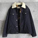 Fox Head Pattern Boa Denim Jacket｜Made in Portugal - NEWSED