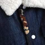 Fox Head Pattern Boa Denim Jacket｜Made in Portugal - NEWSED