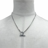 トムウッド Frame Pendant チェーン ネックレス シルバー (20.5インチ) メンズ - NEWSED