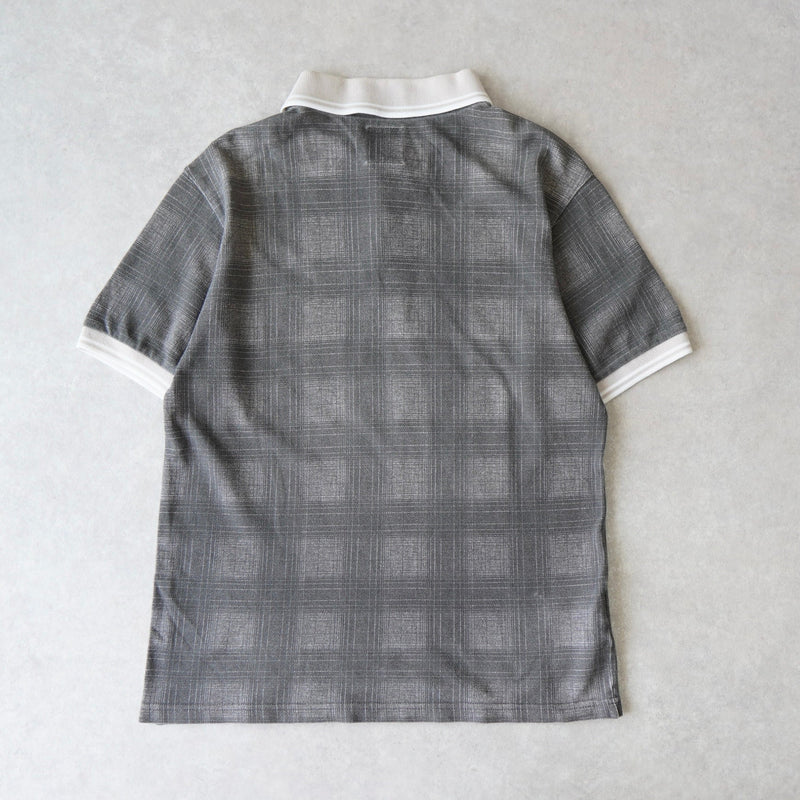 FRED PERRY × STUSSY Logo Embroidery Check Polo Shirt - NEWSED