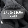 バレンシアガ FREE DISTRESSED NO RIB HOODIE ダメージ加工 オーバーサイズ パーカー ブラック XXS メンズ