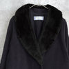 Fur Shawl Collar Wool Long Coat