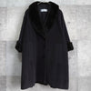 Fur Shawl Collar Wool Long Coat