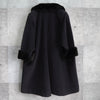 Fur Shawl Collar Wool Long Coat
