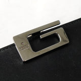 グッチ Gロゴ レザー 二つ折り長財布 ブラック - NEWSED