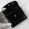 Gucci G hardware leather bi-fold wallet black