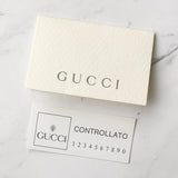 グッチ G金具 レザー 二つ折り財布 ブラック - NEWSED