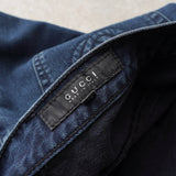 グッチ インターロッキングG デニム ジーンズ ネイビー - NEWSED