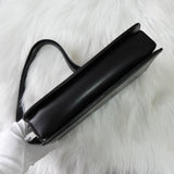 グッチ インターロッキングG レザー ショルダーバッグ ブラック - NEWSED