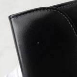 グッチ G金具 レザー 二つ折り財布 ブラック - NEWSED
