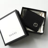 グッチ  インターロッキングG レザー 二つ折り コインケース ブラック 箱付き