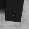 MM6 Maison Margiela mixed-material shirt sleeve black denim jacket