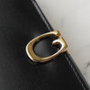 Gucci G hardware leather bi-fold wallet black
