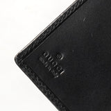 グッチ Gロゴ レザー 二つ折り長財布 ブラック - NEWSED