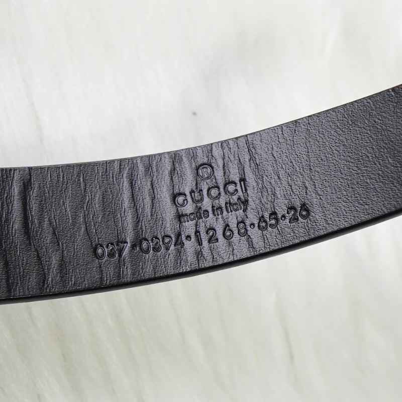 グッチ Gロゴ シルバー金具 ベルト ブラック レディース - NEWSED