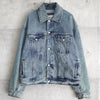 Ami Paris Ami Paris bleached and distressed large fit denim jacket G-jacket