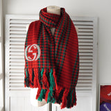 グッチ インチャーロッキングG マフラー ストール レッド - NEWSED