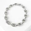 Givenchy G logo silver bracelet