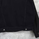 エムエムシックス メゾンマルジェラ 異素材切り替え シャツ袖 ブラック デニムジャケット Gジャン - NEWSED