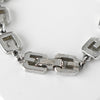 Givenchy G logo silver bracelet