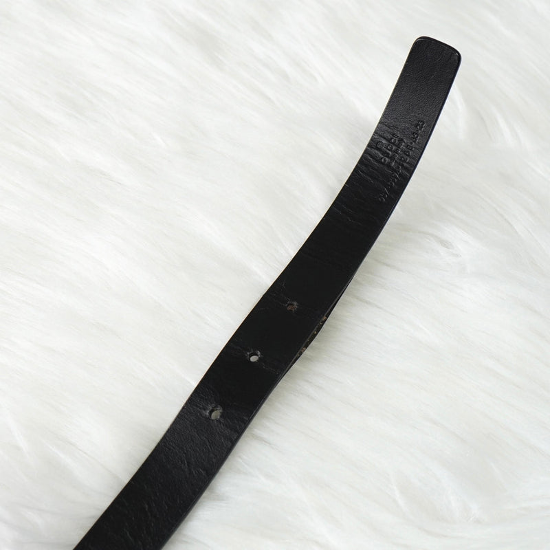 グッチ Gロゴ シルバー金具 ベルト ブラック レディース - NEWSED