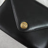 Gucci 互扣式 G 皮革单肩包（黑色）