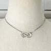 Givenchy Vintage G Logo Silver Necklace