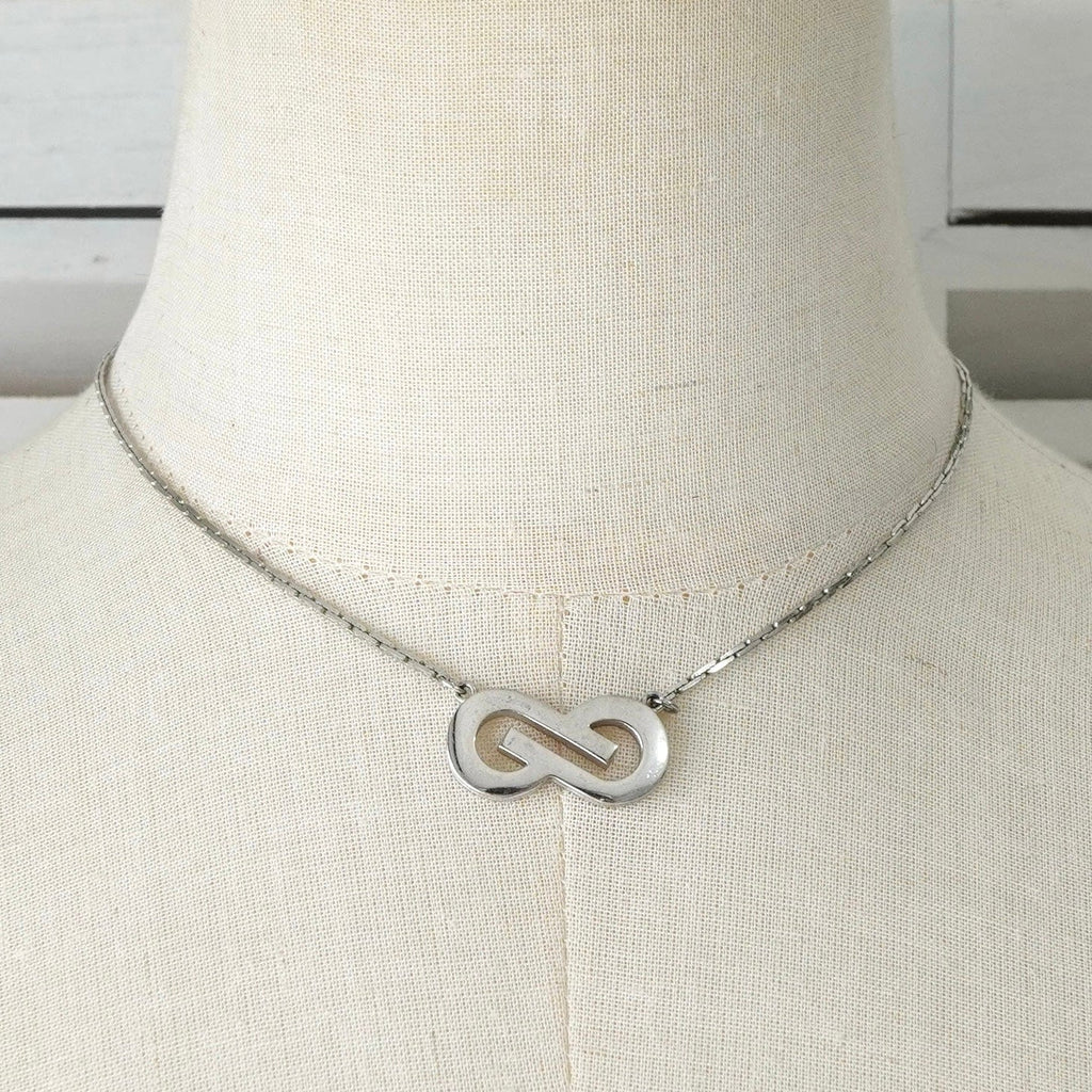 Givenchy Vintage G Logo Silver Necklace